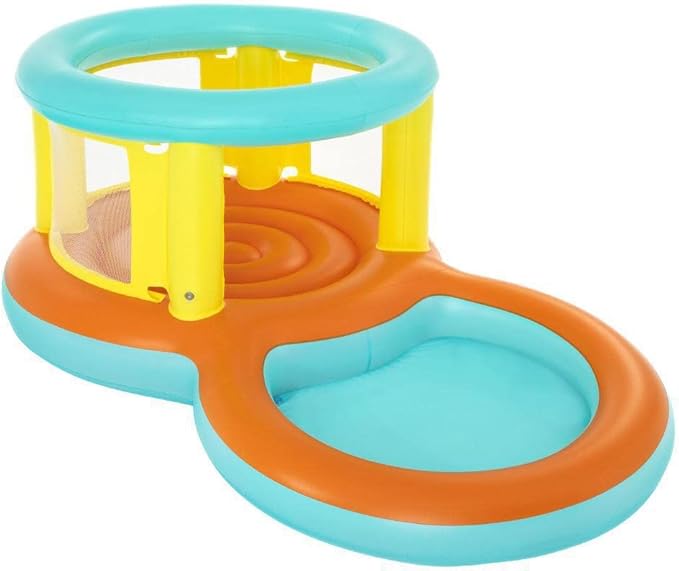 Structure gonflable et piscine de jeux Jumptopia de Bestway (2,39 m x 1,42 m x 1,02 m).