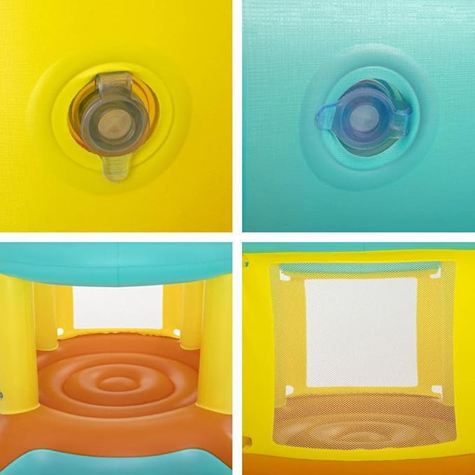 Structure gonflable et piscine de jeux Jumptopia de Bestway (2,39 m x 1,42 m x 1,02 m).
