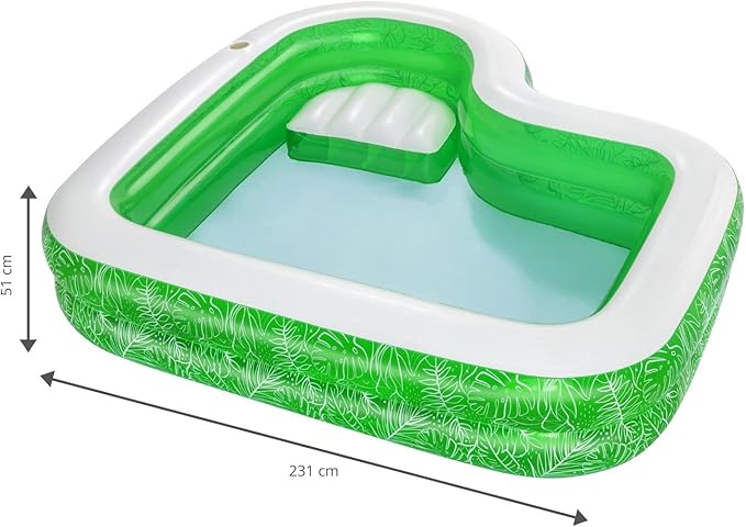 Piscine gonflable familiale Bestway 2,31 m x 2,31 m x 51 cm 282L