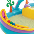 Centre de jeux aquatiques Intex 57135NP Dinosaure, pataugeoire avec arche d'arrosage mobile. Idéal pour s'amuser en plein air cet été ! - Multicolore