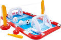 Centre de jeux aquatiques gonflable Intex 57147NP, pour enfants, dimensions : 325 x 267 x 102 cm, capacité : 470 litres, volley-ball, football, basket-ball, baseball, à partir de 3 ans.