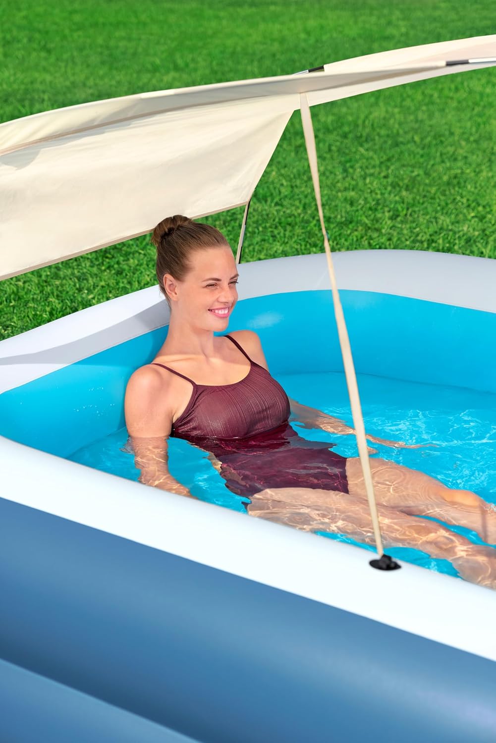 Piscine familiale Bestway Summer Bliss avec parasol, 2,54 m x 173 m x 16,81 m / 1,78 5/8
