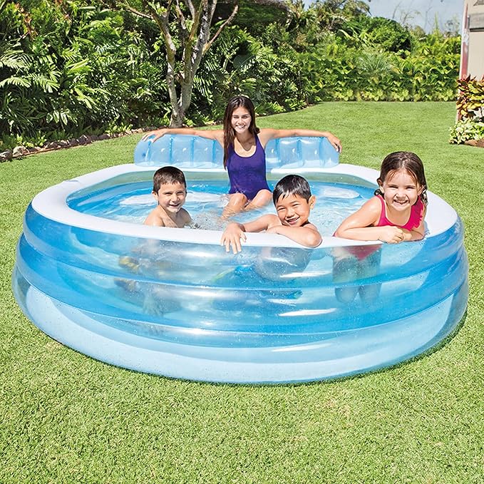 Piscine familiale Intex Swim Centre avec siège et dossier intégrés #57190