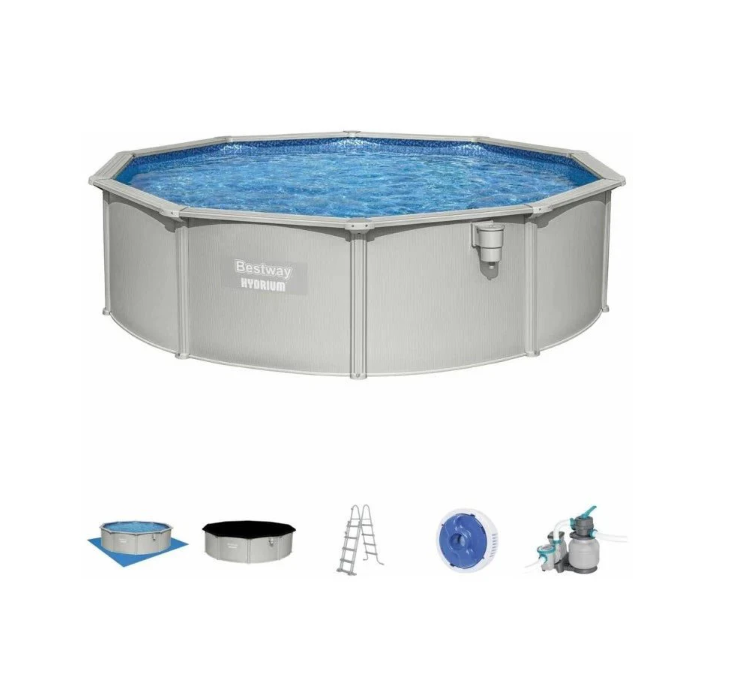 Piscine hors sol circulaire Bestway - Hydrium Steel (457x 122 cm)